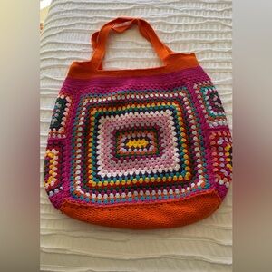 Hand Crocheted Tote Bag